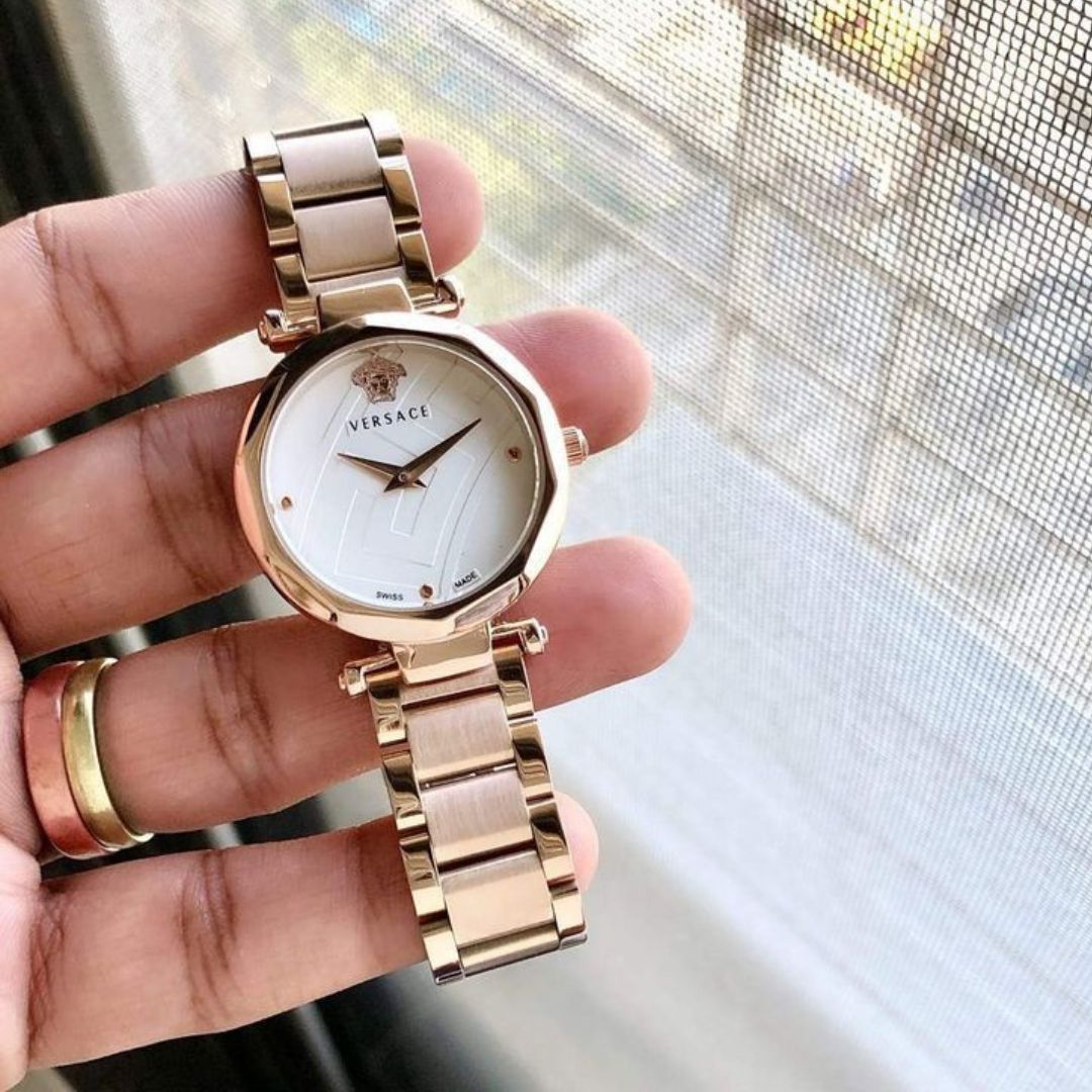 Gold Luxe Square Dial Watch